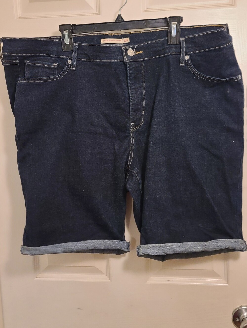Levi's Dark Indigo Classic Bermuda Jean Shorts  Size 22W